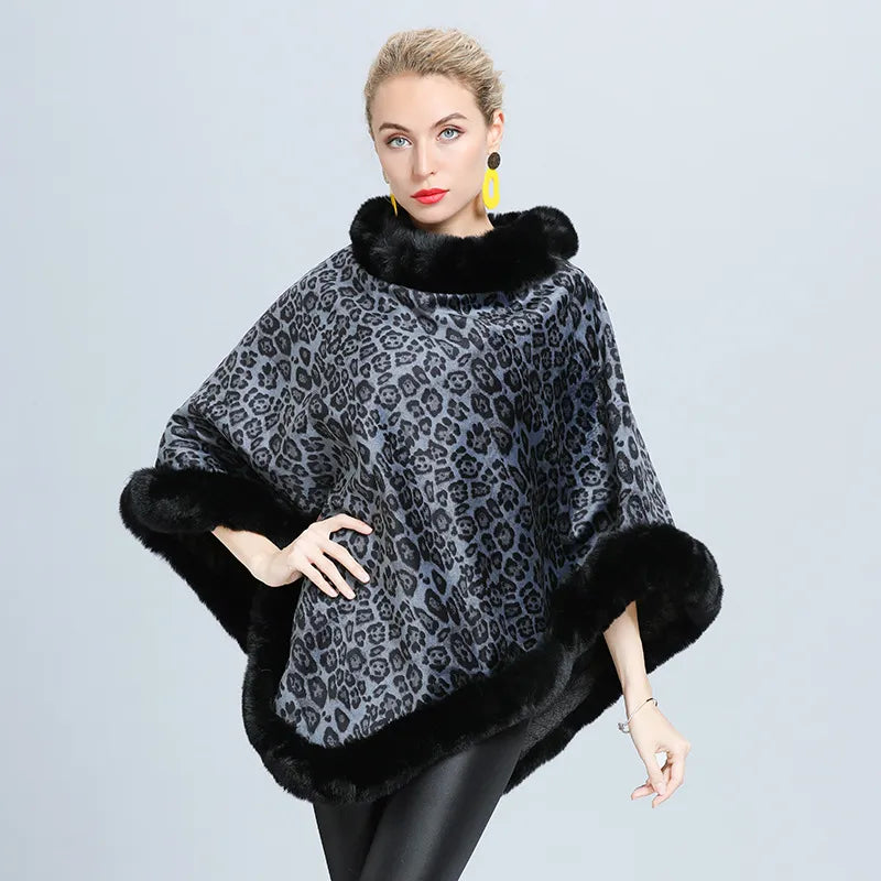 Ang��lique - Damski sweter Poncho Blanket Top