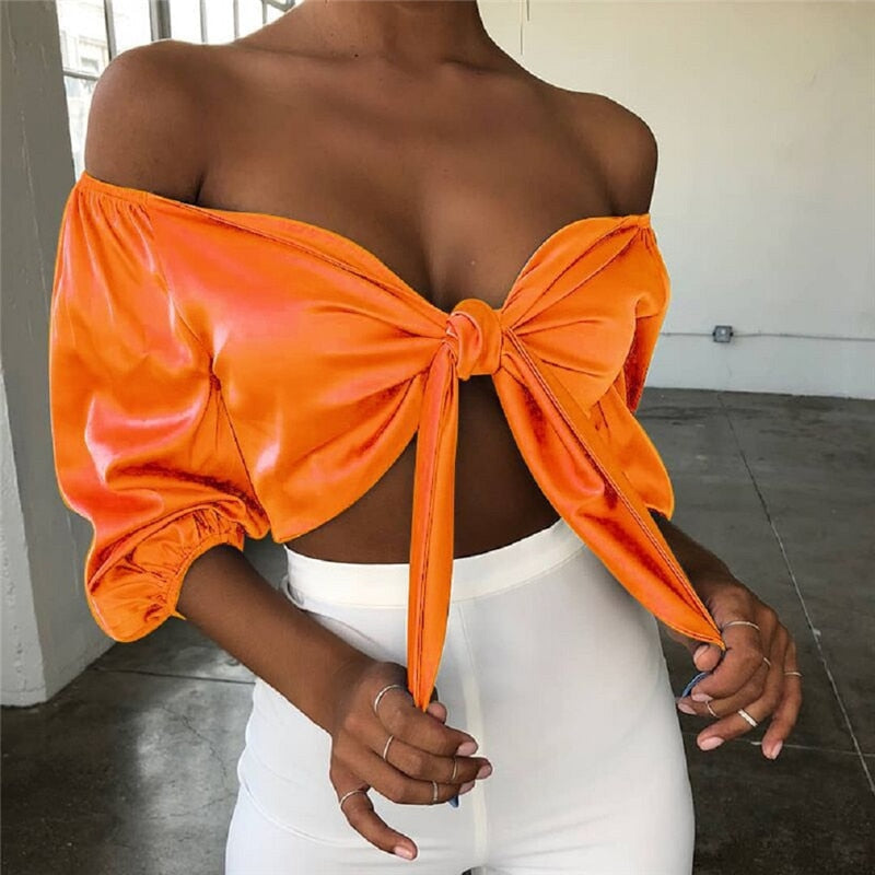 Top in raso Joanne | Sexy, elegante e raffinato
