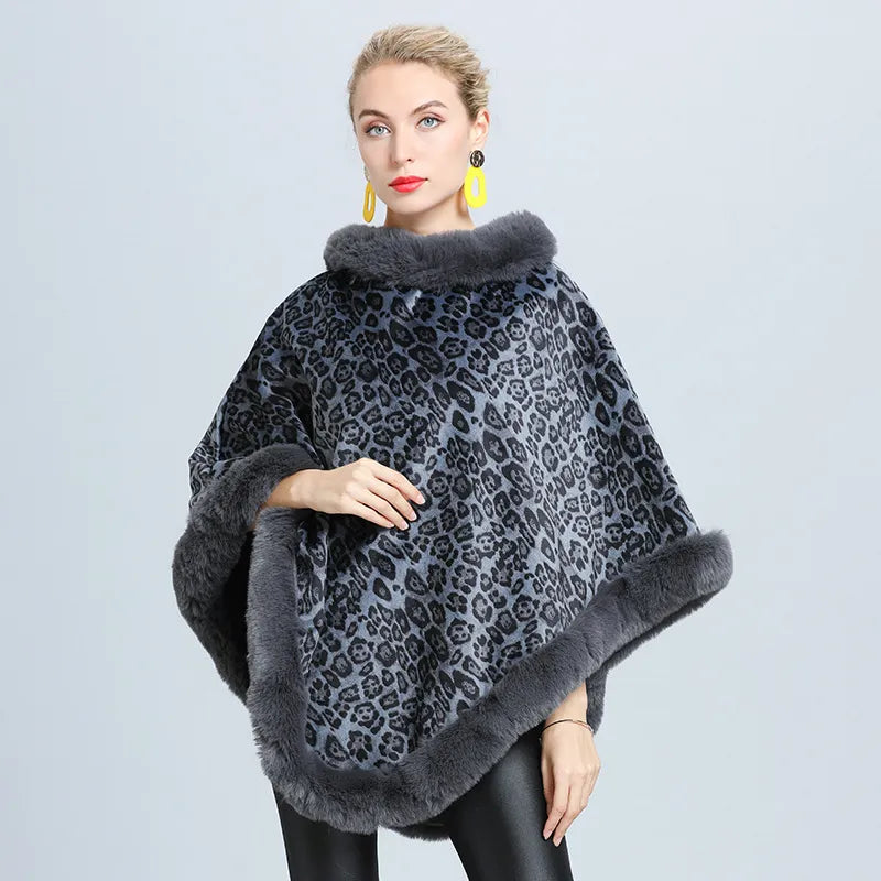 Ang��lique - Damski sweter Poncho Blanket Top