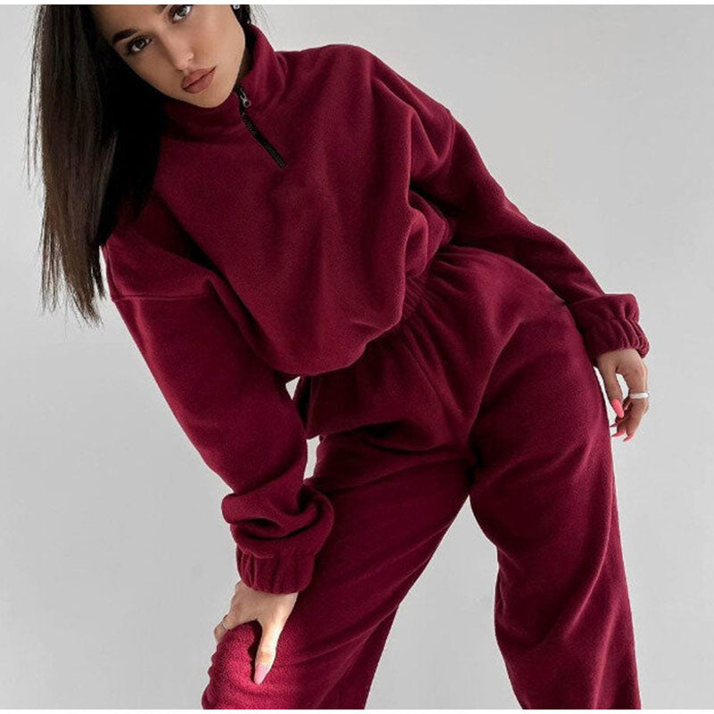Heidi Fashion - Czerwony kombinezon do biegania dla kobiet