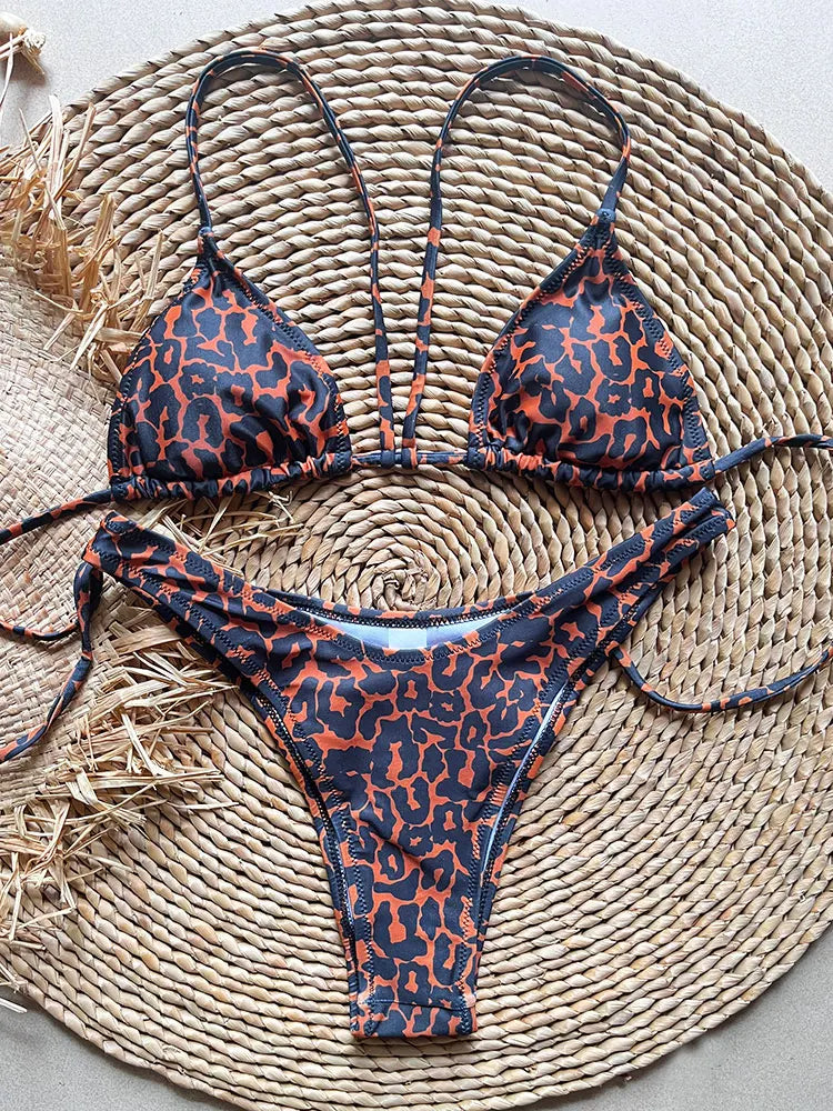 SoSoof - Brazylijskie bikini z kwiatowym nadrukiem