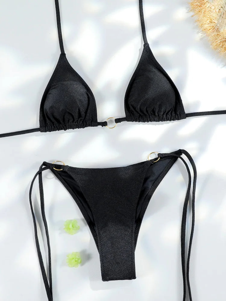 SoSoof - Brazylijskie bikini z łańcuszkowym detalem