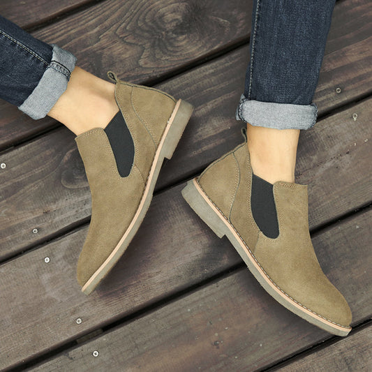 Męskie buty jesienne w stylu retro