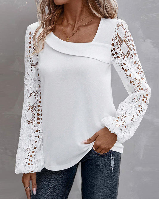 Tina | Top in pizzo casual chic