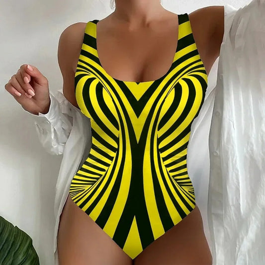 LolaBeach - Kostium kąpielowy z nadrukiem zebry