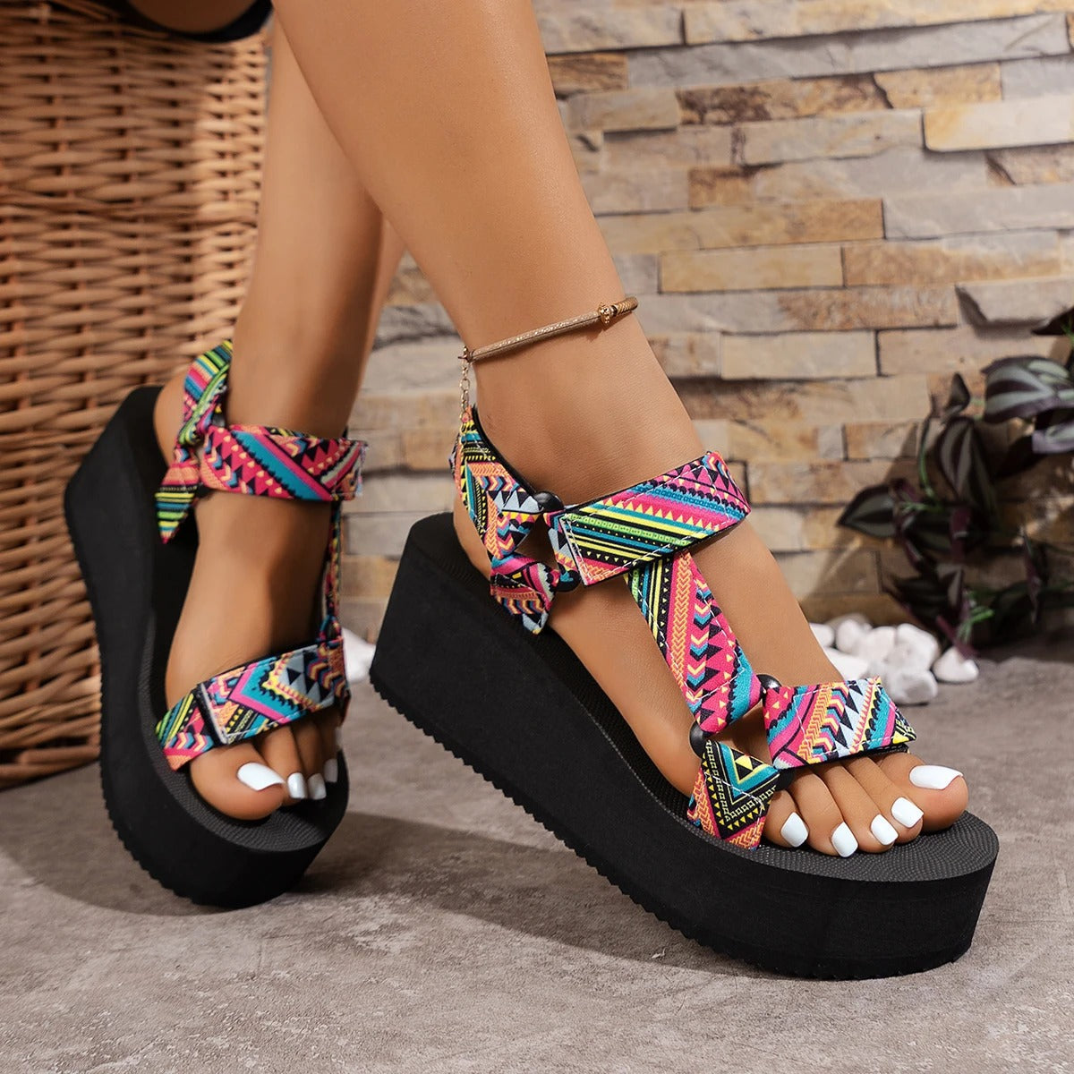 Brennan - Damskie płaskie buty ze wstążką