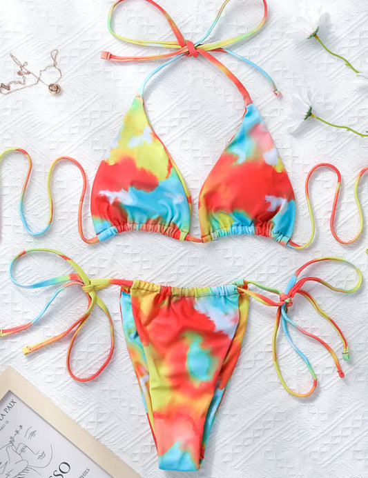 AquaLivv - Czerwone bikini ze stringami
