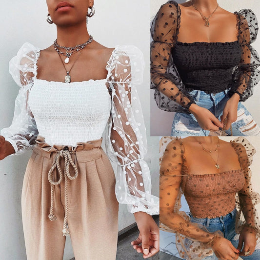 Vardi Dante™ Tiffany Top con rete - Un top da donna unico e alla moda