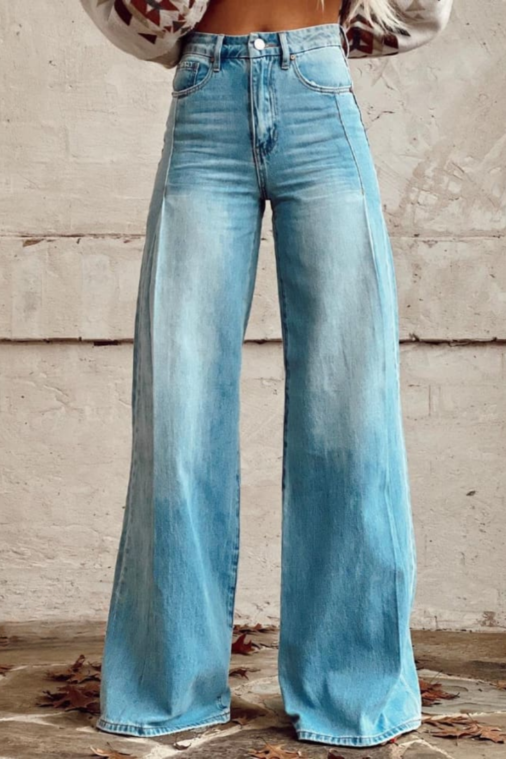Materiałowe spodnie damskie w stylu boho