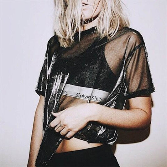 Top trasparente Calvin - Top donna di classe e sexy