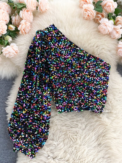 Elize Glitter Top | Splendido per tutta la notte