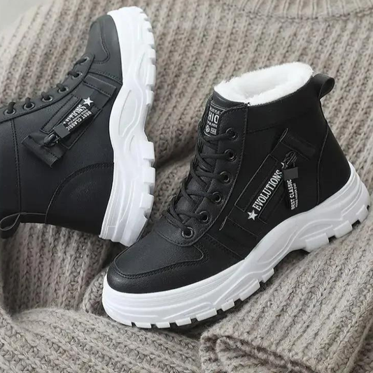 Ciepłe, eleganckie niskie buty damskie, idealne do noszenia na co dzień