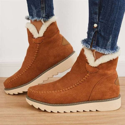 Klasyczne buty śniegowe za kostkę z antypoślizgową podeszwą dla kobiet