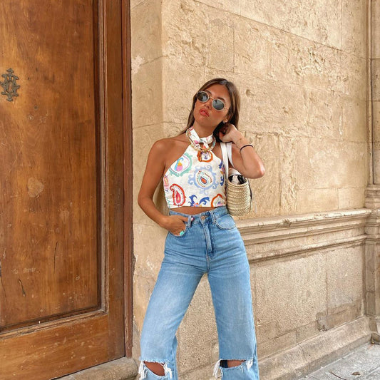 Hailey Halter Top | Un top estivo e colorato