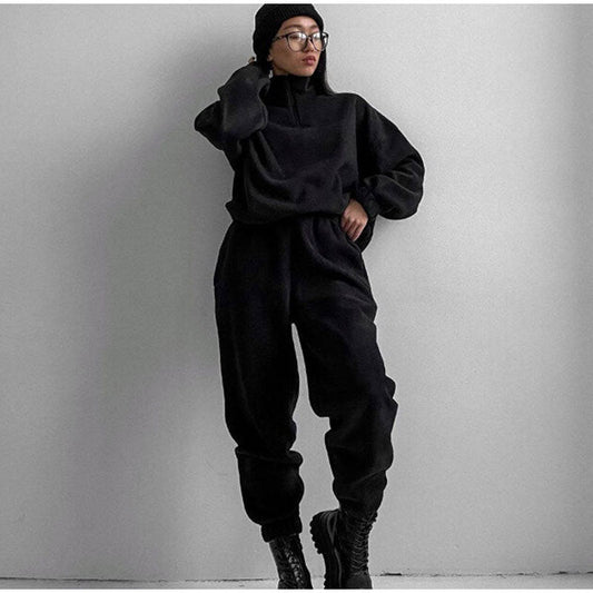 Heidi Fashion - Czarny kombinezon do biegania dla kobiet