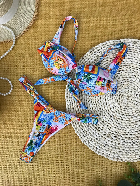 SoSoof - Brazylijskie bikini z nadrukiem