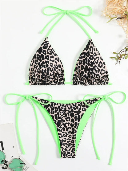 SoSoof - Brazylijskie bikini z nadrukiem w panterkę