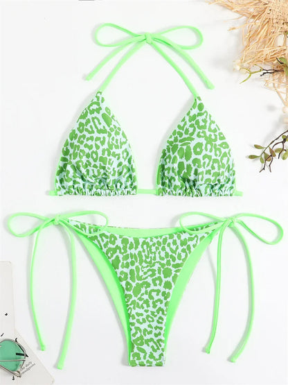 SoSoof - Brazylijskie bikini z nadrukiem w panterkę