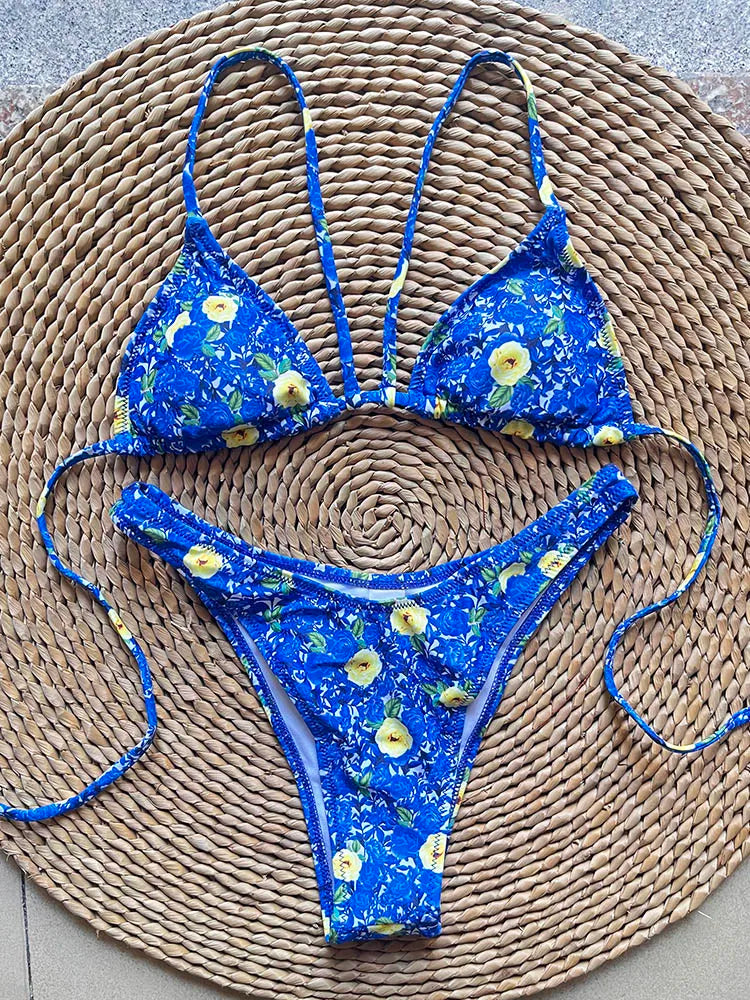 SoSoof - Brazylijskie bikini z kwiatowym nadrukiem