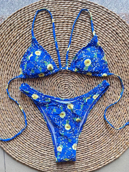 SoSoof - Brazylijskie bikini z kwiatowym nadrukiem