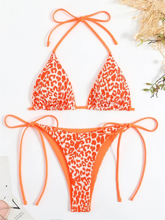 SoSoof - Brazylijskie bikini z nadrukiem w panterkę