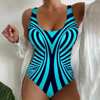 LolaBeach - Kostium kąpielowy z nadrukiem zebry