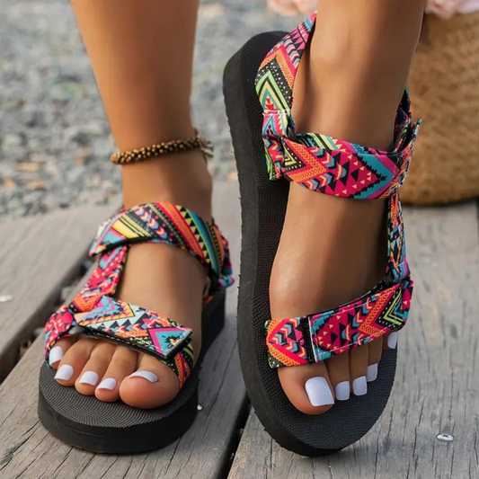 Damskie sandały plażowe w stylu boho Luna |